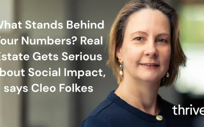 What’s Behind Your Numbers? Real Estate is Serious About Social Impact, says Cleo Folkes
