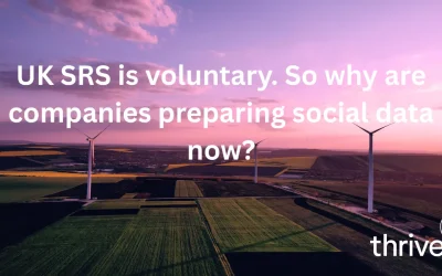 UK SRS is voluntary. So why are companies preparing social data now?